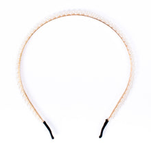 Load image into Gallery viewer, Nollia Faux White Decor Pearl Tiara Headband