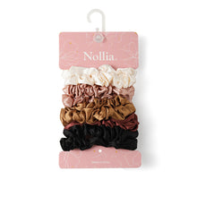 Load image into Gallery viewer, Nollia 10-Pack Satin-Feel Thin Hair Scrunchie Set – Soft, Lightweight & Stylish