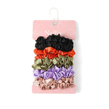 Load image into Gallery viewer, Nollia 10-Pack Satin-Feel Thin Hair Scrunchie Set – Soft, Lightweight & Stylish