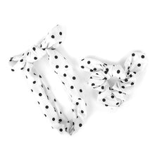 Load image into Gallery viewer, Nollia 6pc Polka Dot Headband and Scrunchy Bow Set – Elastic Hair Accessories