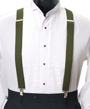 Load image into Gallery viewer, Umo Lorenzo Men’s Clip Suspenders – Adjustable 1 1/4" Classic Suspenders