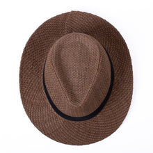 Load image into Gallery viewer, Westend Men's S/S Wide Brim Black Banded Trilby Fashion Fedora Hat