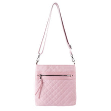 Load image into Gallery viewer, Nollia Ladies Nylon Quilted Large Crossbody Bag – Black Or Pink