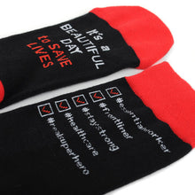 Load image into Gallery viewer, Parquet Health Care Heroes – Saving Lives Ultra Premium Novelty Socks (Unisex)