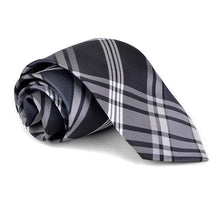 Load image into Gallery viewer, Clericci 12pc Plaid Poly Woven Tie, Hanky & Cufflink Gift Set – Assorted Prepack in Matching Fabric Boxes