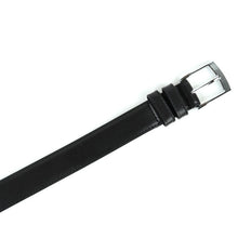 Load image into Gallery viewer, Umo Lorenzo Men's Genuine Leather Dress Belt Duo Pack – Black & Brown, Square Buckle (S–XL)