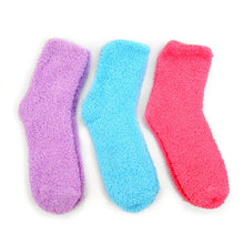 Load image into Gallery viewer, Nollia Women’s Solid Bright Color Warm Fuzzy Socks – 3 Pair Assorted Set
