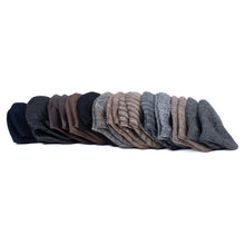 Load image into Gallery viewer, Feraricci 24-Piece Assorted Fall/Winter Patterned Flat Ivy Hats – One Size