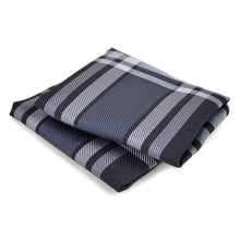 Load image into Gallery viewer, Clericci 12pc Plaid Poly Woven Tie, Hanky & Cufflink Gift Set – Assorted Prepack in Matching Fabric Boxes