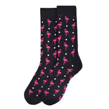 Load image into Gallery viewer, Parquet Men’s Flamingo Novelty Crew Socks