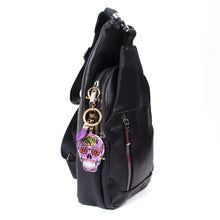 Load image into Gallery viewer, Nollia Sugar Skull Tassel Charm – Colorful Keychain Accessory (8 Options)