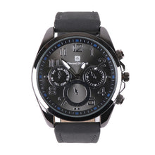 Load image into Gallery viewer, Vincent Di Mani Men's Watch & Bracelet Gift Set – 3-Piece All Black Gift Box