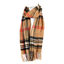 Load image into Gallery viewer, Plaid Cashmere Feel Acrylic Scarves