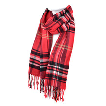 Load image into Gallery viewer, Plaid Cashmere Feel Acrylic Scarves