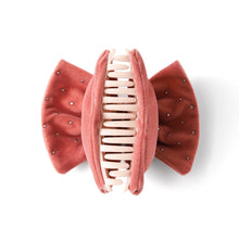 Load image into Gallery viewer, Nollia Thick Velvet Hair Claw Clip with Pearls