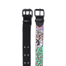 Load image into Gallery viewer, Parquet 6pk Men's PU Graphic Graffiti + Canvas Grommet Belt Set – 12 Total Belts