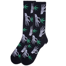 Load image into Gallery viewer, Parquet Men’s Skeleton Cannabis Novelty Socks