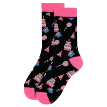 Load image into Gallery viewer, Parquet Women’s Birthday Cake Novelty Socks
