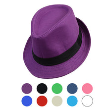 Load image into Gallery viewer, Westend Spring/Summer Solid Trilby Fedora Hat – Lightweight Cotton Blend | Multiple Colors