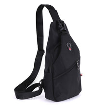Load image into Gallery viewer, Multi-Compartment Crossbody Sling Bag with Earphone Hole