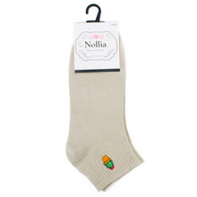 Load image into Gallery viewer, Nollia Women's Low Cut Cactus Embroidery Ribbed Socks