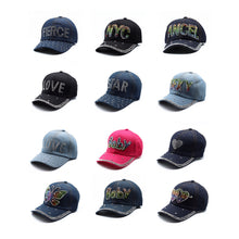 Load image into Gallery viewer, Nollia 12-Piece Assorted Bling Studs Denim Caps – Random Styles