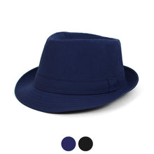 Load image into Gallery viewer, Fall/Winter Light Weight Solid Color Trilby Fedora Hat - H1805047