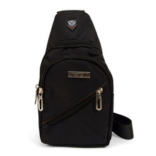 Load image into Gallery viewer, Classic Nylon Sling Bag with Zipper Compartments