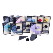 Load image into Gallery viewer, Umo Lorenzo 12-Piece Pattern Tie, Hanky & Lapel Pin Box Set