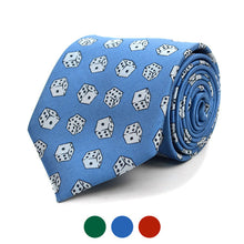 Load image into Gallery viewer, Parquet Dice Pattern Novelty Tie