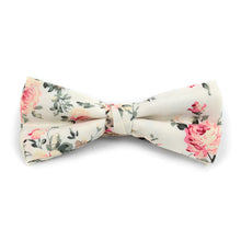 Load image into Gallery viewer, Floral Wedding Cotton Banded Bow Tie