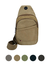 Load image into Gallery viewer, Nylon Canvas Sling Bag with Adjustable Strap
