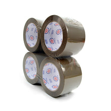 Load image into Gallery viewer, 4 Rolls Tan Packing Tape – 3" x 100M – Heavy-Duty Commercial Grade, 45 Micron