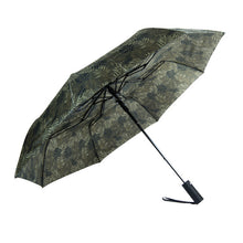 Load image into Gallery viewer, Nollia Compact Leaf Pattern Auto-Open Umbrella – 12" Travel Size, Wind-Resistant & Lightweight