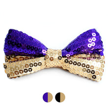 Load image into Gallery viewer, Men's Dual Color Sequin Bow Tie