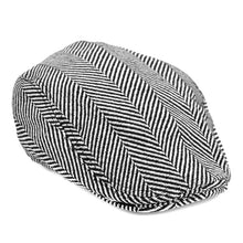 Load image into Gallery viewer, Westend Men’s Fall/Winter Wool Blend Herringbone Ivy Hat – Classic Flat Cap