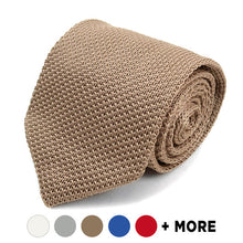 Load image into Gallery viewer, Umo Lorenzo Poly Knit Tie – 3" Width, 8 Color Options