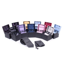 Load image into Gallery viewer, Clericci 12-Piece ASSORTED Spring/Summer Mixed Pattern Tie, Hanky & Cufflink Gift Box Set