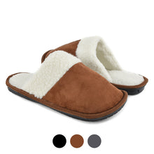Load image into Gallery viewer, Westend Men's Solid Color Memory Foam Slippers