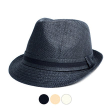 Load image into Gallery viewer, Westend Spring/Summer Short Brim Banded Fedora Hat