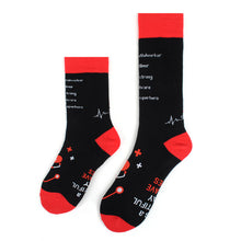 Load image into Gallery viewer, Parquet Health Care Heroes – Saving Lives Ultra Premium Novelty Socks (Unisex)