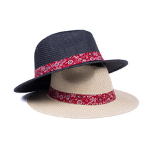 Load image into Gallery viewer, Westend Men’s Paisley Bandana Banded Fashion Fedora Hat –