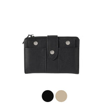 Load image into Gallery viewer, Nollia Ladies Vegan Leather Slim Bifold Wallet – Black or Tan