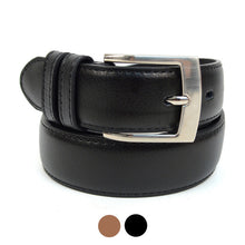 Load image into Gallery viewer, Umo Lorenzo Genuine Leather Men's Dress Belt – Black or Brown (9 Sizes)