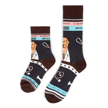 Load image into Gallery viewer, Parquet Health Care Heroes - Dr. Dog Ultra Premium Novelty Socks (Unisex)