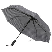 Load image into Gallery viewer, Nollia Compact Black & White Houndstooth Auto-Open Umbrella – 12" Travel Size, Wind-Resistant