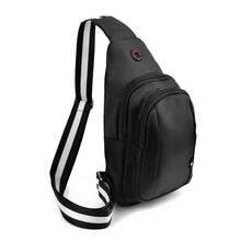 Load image into Gallery viewer, Crossbody Sling Bag with White Stripe Accent