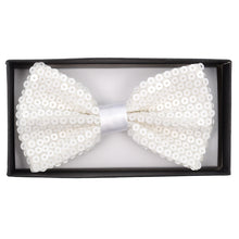 Load image into Gallery viewer, Men’s 2.5" Sparkle Sequin Banded Bow Tie – Pre-Tied, 9 Colors
