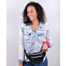 Load image into Gallery viewer, Iridescent Metallic Waist Fanny Pack