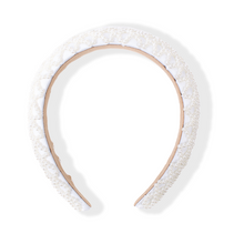 Load image into Gallery viewer, Nollia “C” Shaped Padded Headband with Tiny Pearls – Elegant Everyday Hair Accessory